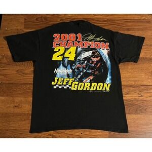 Vintage Jeff Gordon 2001 NASCAR Winston Cup Champion T-Shirt Hendrick